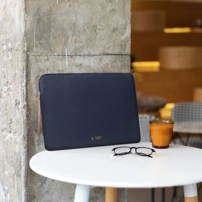 9. Tech-Protect Fleece Laptop Bag 15-16 - Navy Blue