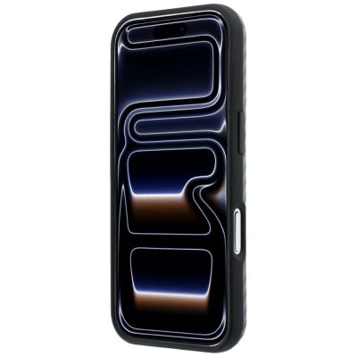5. BMW M Carbon Metal Logo MagSafe Case for iPhone 17 Pro / 18 Pro - Gray