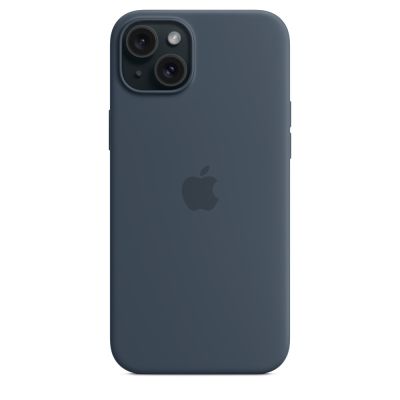 5. Apple Silicone Case with MagSafe Storm Blue, for Apple iPhone 15 Plus, MT123ZM/A