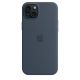 5. Apple Silicone Case with MagSafe Storm Blue, for Apple iPhone 15 Plus, MT123ZM/A
