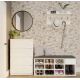 7. TALLIN WHITE SHOE CABINET