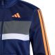 6. adidas Seasonal Essentials Tiberio 3-Stripes Navy Blue Kids Tracksuit KZ0148