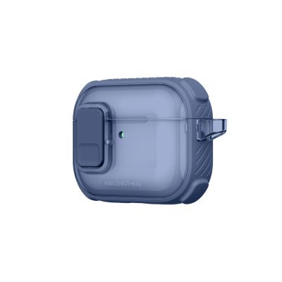 9. AmazingThing Titan Pro Mag Case Clear for AirPods Pro 3 - Blue