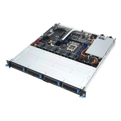 6. ASUS Rack 1U RS300-E12-RS4/350W Intel C262 LGA1700 95W 4xDDR5 4400/4000/3600 4x3.5"/2.5" 4*SATA/SAS/NVMe 2x Intel I210AT 1x Management Port, 1+1 450W 80 PLUS Platinum