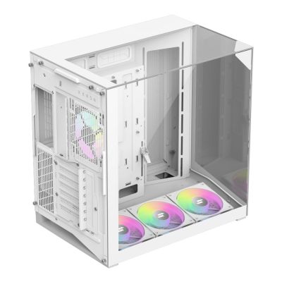 7. GameMax NEX C56 VC WH Midi Tower Computer Security & Mounts White