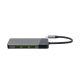 5. GREEN CELL HUB USB-C ADAPTER GC CONNECT 7IN1 (3XUSB 3.1, HDMI 4K 60HZ, USB-C PD 85W, MICROSD/SD)