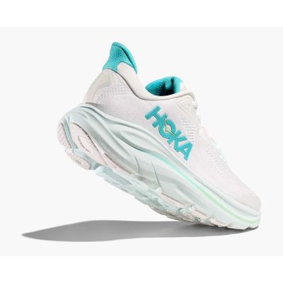 5. HOKA Clifton 10 Women's Running Shoes White/Cielo Blue (1162031‑WTCL)