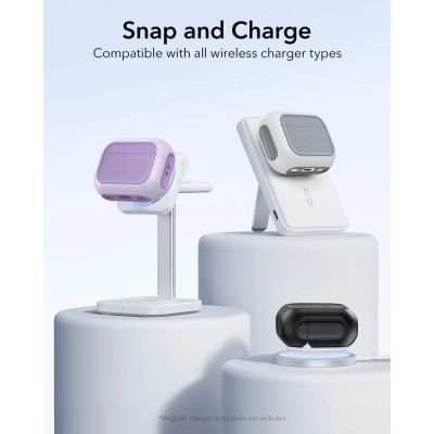 3. ESR Orbit Halolock MagSafe case for AirPods Pro - purple