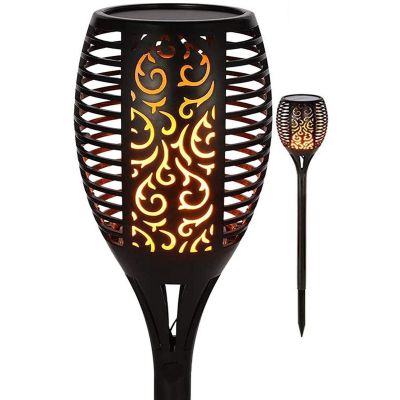 SOLAR TORCH DANCING FLAMES 12X12X78CM 36 LED XXXL