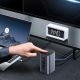 12. Baseus NU1 Air Spacemate hub 12in1 USB-C docking station - 2xHDMI 4K@60Hz 2xUSB-C 10Gb/s 2xUSB-A 5Gb/s 2xUSB-A (480Mb/s) RJ45 SD/microSD 3.0 USB-C (PD) - gray