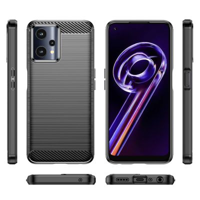 7. Carbon Case Flexible Cover Realme 9 Pro black