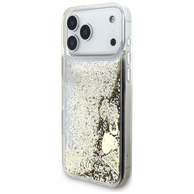 2. Guess Liq. Glitter 4 Charms Case for iPhone 17 Pro Max - Gold
