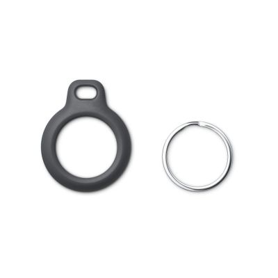5. Tech-Protect Rough Case for Apple AirTag with Ring - Black