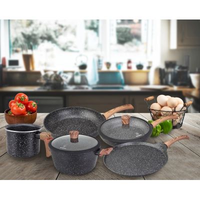 14. Westinghouse WCCS008506AMBB aluminum cookware set, 6 pieces