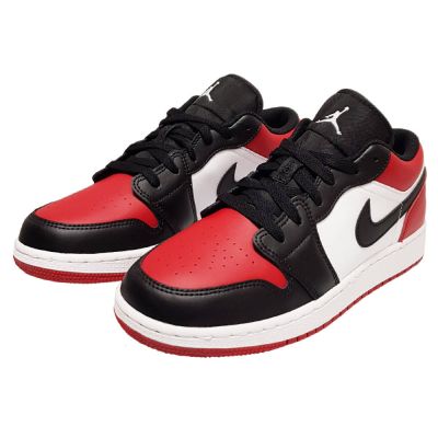 3. Air Jordan 1 Low GS Bred Toe shoes - 553560-612