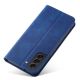 4. Magnet Fancy Case Case for Samsung Galaxy S22 + (S22 Plus) Pouch Wallet Card Holder Blue
