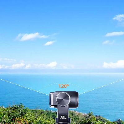 14. Ordro Pocket M5 3-Axis Gimbal Camera, 5K, for Vlogging and YouTube – Black