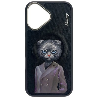 2. Nimmy Magnetic fashion cute pet MagSafe case for iPhone 16 - black