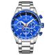 12. Men's Watch Giewont Chronograph Sapphire Silver Blue GW9140-B3