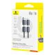 6. Baseus Versatile 60W USB-C to USB-C Cable with USB-A and Lightning Adapters, 1 m – Black