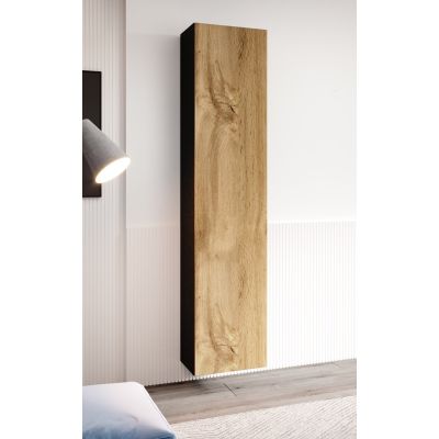 2. VIGO full display cabinet '180' 180/40/30 black/wotan oak