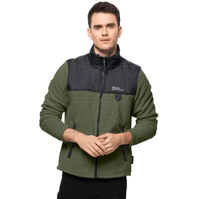 2. Jack Wolfskin Dna Grizzly Fleece FZ M sweatshirt 1709982-4129 