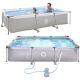 18. RECTANGULAR FRAME POOL WITH SUPER STRONG FILTER PUMP 300x207x66CM 17771EU