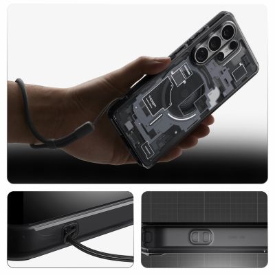 20. Spigen Ultra Hybrid Mag MagSafe Case for Samsung Galaxy S26 Ultra Zero One - Clear Black