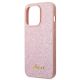 6. Guess GUHCP14LHGGSHP iPhone 14 Pro 6,1" różowy/pink hard case Glitter Script