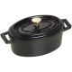 2. Staub Mini Oval Cast Iron Pot - 250 ml, Black