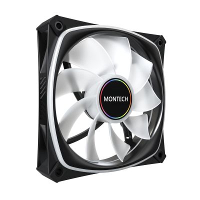 3. Montech RX120 PRO Computer Case Fan 12 cm White 3 pcs.