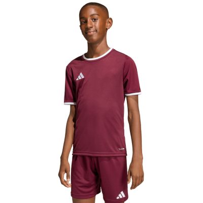 5. adidas Entrada 26 Jersey burgundy kids' T-shirt JZ2530