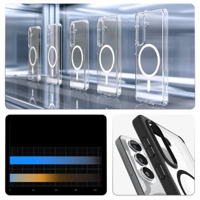 16. Spigen Ultra Hybrid Mag MagSafe Case for Samsung Galaxy S26 - Clear Black