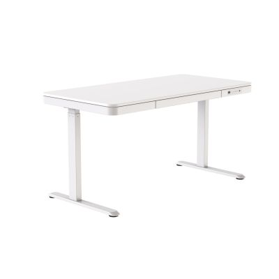 18. Activejet ET119W-C electric height-adjustable desk in white. Tabletop dimensions: 140 x 70 cm.