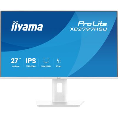 3. iiyama ProLite XB2797HSU-W1 computer monitor 68.6 cm (27") 1920 x 1080 px Full HD LED White