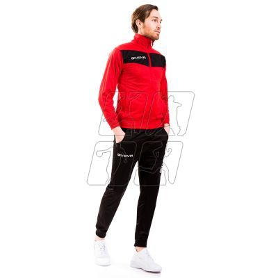 9. Tracksuit Givova Tuta Visa TR018 1210 red/black