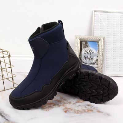 10. Waterproof navy blue DK winter snow boots