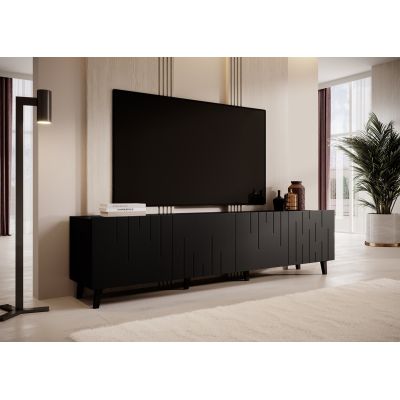 3. TV cabinet BARI 200x42x52 black matt