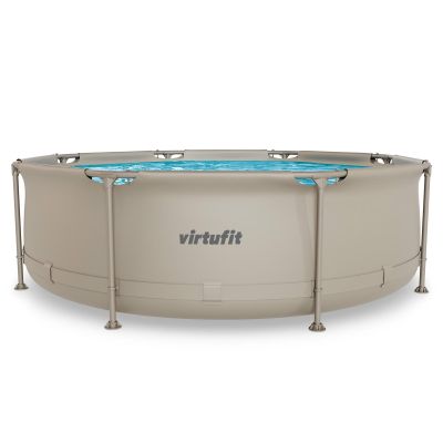 8. VIRTUFIT ROUND POOL 244 CM WITH FILTER PUMP BEIGE