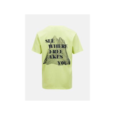 3. PEAK PERFORMANCE Explore Graphic Tee Men Yellow