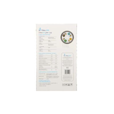 4. Extralink EX.10062 twisted pair network cable CAT6 UTP (U/UTP) V2 Indoor 305M