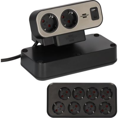 Brennenstuhl Duplex Table Socket 1x USB A & C, 10x Schuko