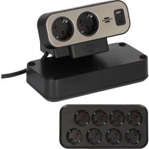 Brennenstuhl Duplex Table Socket 1x USB A & C, 10x Schuko