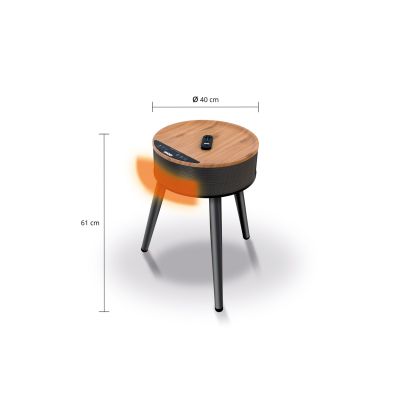 5. Unold Henry Ceramic Brown Fan Heater Table (86545)