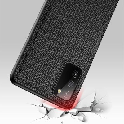 6. Dux Ducis Fino case covered with nylon material for Samsung Galaxy A03s black