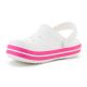 3. CROCS CROCBAND KIDS CLOG WHITE/PINK CRUSH 207006-6WU