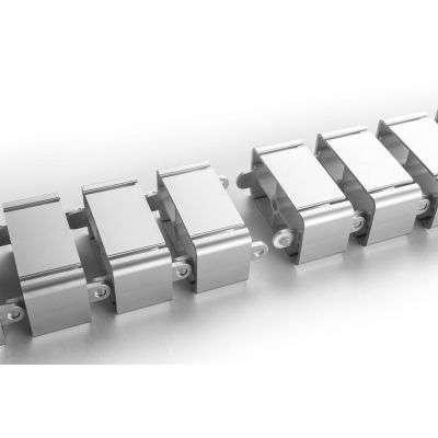 3. Cable organizer (spine), adjustable, flexible, 1.3m, silver