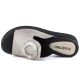 2. Women's silver low wedge flip-flops M.Daszyński MR2267-7