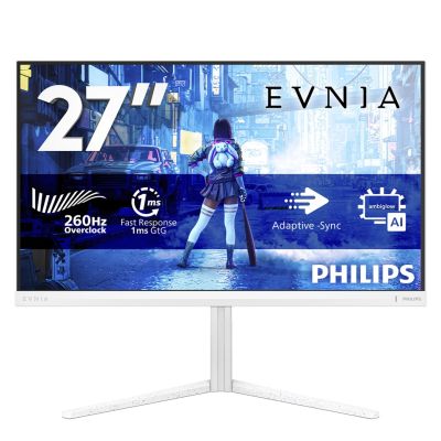 28. Philips Evnia 5000 27M2N5201P/00 computer monitor 68.6 cm (27") 1920 x 1080 px Full HD LCD White
