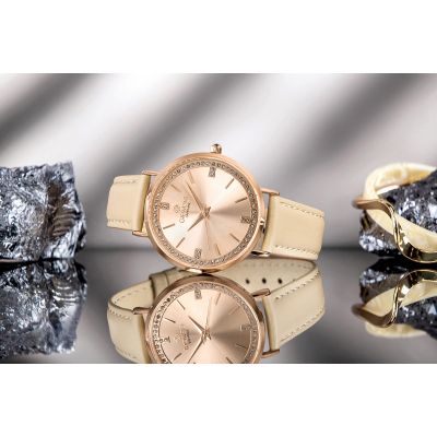 7. Giewont Sapphire Rose Gold Women's Watch GW5390-A5